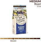 New England Coffee Blueberry Cobbler Medium Roast Ground Coffee, 11oz Bag (Pack of 3)