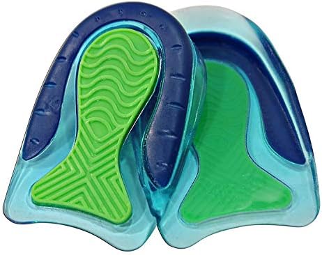 Sport Traction Shock Absorbing Lightweight Gel Heel Cups for Kid's with Sensitive Heels, Heel Spurs, Plantar Fasciitis, or Ankle Pain (2 Pairs, 4 Single Heelcups) (Kid's Size 3-7)