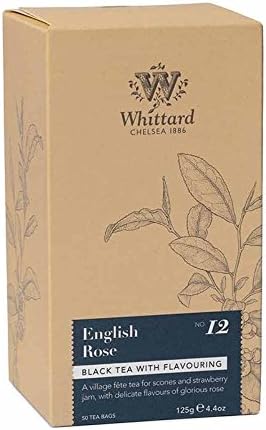 Whittard Tea English Rose 50 Traditional Teabags
