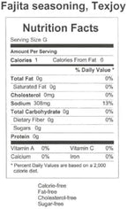 TexJoy Fajita Seasoning, 14 Ounces