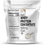 It's Just! - 100% Whey Protein Concentrate, Made in USA, rBGH/RBST Hormone Free, Premium WPC-80, No Added Flavors or Artificial Sweeteners (3 Pound, Unflavored)