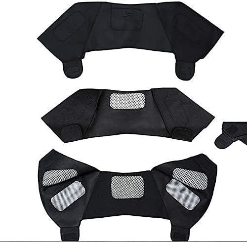 XGOPTS Double Shoulder Brace Thermal Self-Heating Shoulder Support Compression Sleeve Wraps Breathable Neoprene Shoulder Pad Protector Rotator Cuff Brace for Shoulder Relief