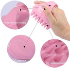 3 Pcs Silicone Scalp Massager & Shampoo Brush, Handheld Scalp Scrubber Cleansing Brush for Shower
