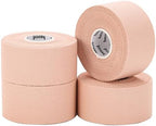 Bighorn Athletics Sports Tape | EZ-Tear Nude Athletic Tape for Wrist, Ankle & Foot Support | Zinc Oxide Infused & Latex-Free Adhesive, Breathable Cotton Fabric, 1.5-Inch x 45-Feet, 4 Rolls, Nude
