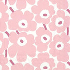 IHR Ideal Home Range Party Napkins Marimekko Disposable 3-Ply Paper Lunch Napkin Pack, 6.5" x 6.5", Mini Unikot (Light Rose), 20-Count