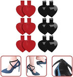 LALAFINA Women High Heels Adhesive Liner Pads 6 Pairs Heart Shaped Heel Cushions Prevent Slipping and Improve Comfort for Dance and Daily Wear