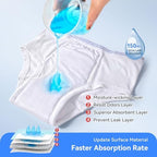 Carer Mens Incontinence Underwear Washable 3 Pack Cotton Reusable Incontinence Boxers Briefs for Men Built in Cotton Pad for Bladder Leakage 150ML, Large