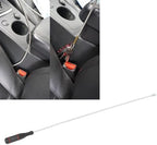 Acouto Flexible Magnetic Pickup Tool Magnetic Retrieval Tool Bendable Magnetic Grabber with 13mm Round Head 490mm Stainless Steel Shaft for Hard to Reach Items in Tight Spaces