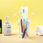 4 Pcs Tuft Toothbrush Tufted Brush, Interspace Toothbrushes End-Tuft Tapered Toothbrush Soft Orthodontic Interdental Brushes for Detail Cleaning