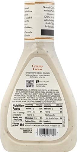 Newman's Own Creamy Caesar Salad Dressing, 16-oz. (Pack of 6)