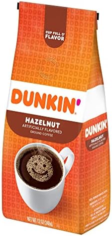 Dunkin' Donuts® Ground Coffee, Hazelnut, 12 Oz Per Bag