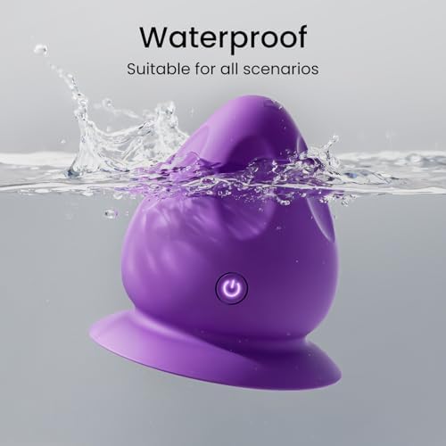 Mountable Massage Ball with Suction Base, Sports Relaxation Muscle Massage Tool, Deep Tissue Trigger Point Massager (Purple)