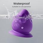 Mountable Massage Ball with Suction Base, Sports Relaxation Muscle Massage Tool, Deep Tissue Trigger Point Massager (Purple)