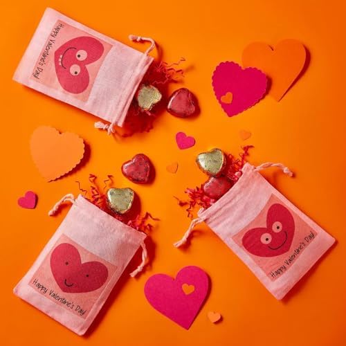 Bulk Valentines Milk Chocolate Peanut Butter Hearts - 18 oz, Individually Wrapped Valentine's Day Chocolate Candies for Classroom Exchange, Parties, Gift Bags & Candy Bowls