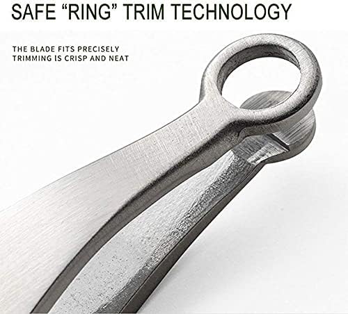 Universal Nose Hair Trimming Tweezers, Stainless Steel Eyebrow Trimmer, Friendly Round Tip, No Mirror Needed Easy Cut, for Noses, Sideburns, Brow, Body
