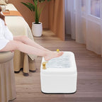Acrylic Foot Bath Tub 15L Large Foot Soaking Basin, Floor Mount Foot Spa Bath 22.4in Ergonomic Design 198lb Load Capacity, Modern Footbath Spa Tub for Home Salon Massage Center
