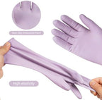 AUAUY Reusable Kitchen Dishwashing Gloves, Rubber Household Cleaning Gloves, Non-Slip Waterproof Dish Glove for Women Men