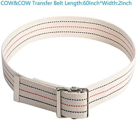 COW&COW 30" Wooden Transfer Board and 60" Transfer Belt Kit for Patient, Senior and Handicap Move Assist and Slide Transfers (30Inch)
