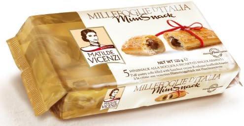 Vicenzi Hazelnut Cream Mini Snack, 4.38-Ounce Packages (Pack of 16)