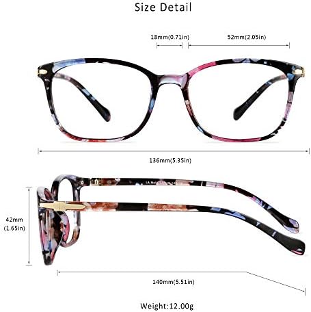 LifeArt Blue Light Blocking Glasses, Anti Eyestrain, Computer Reading Glasses,TV Glasses for Men and Women