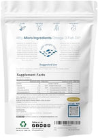 Micro Ingredients Omega 3 Fish Oil Supplements 3,000mg Per Serving, 240 Softgels | Lemon Flavored – Burpless | EPA 540mg + DHA 360mg | Deep Sea Fish