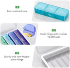 Weekly Pill Organizer 3 Times a Day, Pill Cases Organizers 7 Day, Medicine Pill Organizer by Time, Daily Pill Box AM/PM/Night, Travel Pill Case for Medication, Vitamins, Fish Oil and Supplements