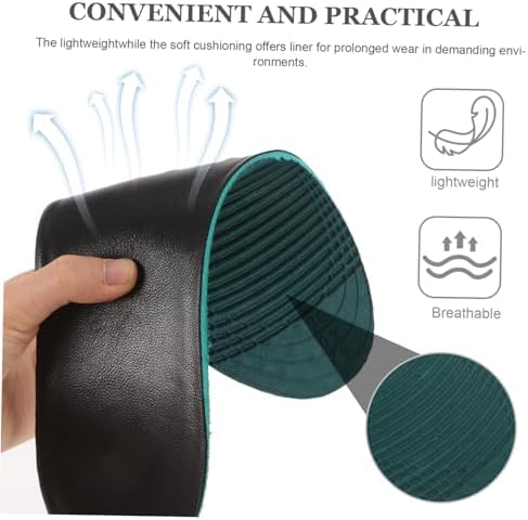 Didiseaon Breathable Running Shoe Insoles for Women, Anti-Skid Comfort Footbeds, Thin Cushioning Inserts for Sports and Military Training, Black Size 35-40