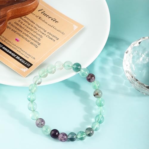 AD Beads 4mm6mm8mm10mm Handmade Bracelet - Natural Gemstone for Peace and Tranquility - Meditation, Yoga, Healing and Energy Gift for Unisex