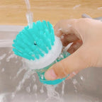 1PC Press Type Kitchen Cleaning Brush with Soap Dispenser Liquid Filling Dishwashing Brush Home Cleaning Tool