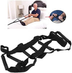 JEOZBM Bed Ladder Straps, Bed Ladder Assist Device, Pull up Helper and Sit up Helper with Handles, Assistive Bedside Straps for Elderly Senior Injury Patient Pregnant