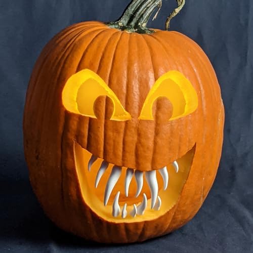 Pumpkin Masters Pumkin Masters America's Favorite Halloween Decorating Jack O Lantern Teeth Kit, Packaging May Vary