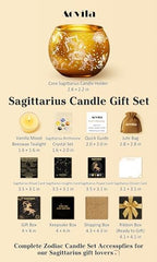 AOVILA Birthday Gifts for Women Sagittarius Candle Gift Set Christmas Valentines Mothers Day Graduation Anniversary Mom Friendship Her Sisiter Home Decor