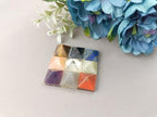 Jet 9 Pyramid Plate Chakra Power Protection Vastu Healing Feng Shui Energy Gift Success Progress Health Wealth Prosperity Good Luck Divine Vastu Defect