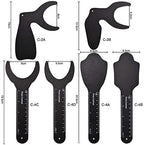 Dental Photo Contrast Black Background Board Autoclavable Dental Orthodontic Oral Cheek Retractors Photographic Black Background Backdrop (6Pcs)