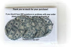 Money 100 Hundred Dollar Bills Wafer Paper Toppers 1.5 Inch for Decorating Desserts Cupcakes Birthday Cakes Cookies Pack of 12