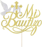 Mi Bautizo Cake Topper-eid Cake Topper,First Holy Communion,Baptism,Religious God Bless Cake Decorations Supplies (8)
