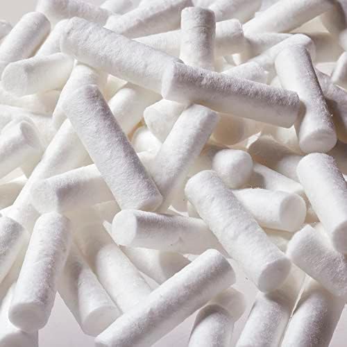 100 Dental Cotton Rolls, 1.5 Inch Nosebleed Plugs for Kids or Adults - Extra Absorbent Blood Clotting, Cotton Rolls (100 Count)