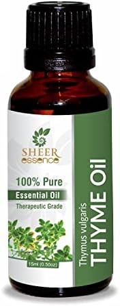 Thyme Oil -(Thymus vulgaris) Steam Distillation 100% Pure Natural Undiluted Therapeutic Grade Essential Oil 1.01 Fl.Oz