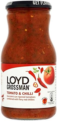 Loyd Grossman Pasta Sauce - Tomato & Chilli (660g) - Pack of 6