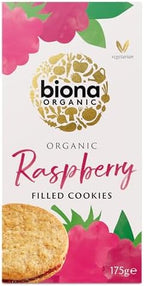 BIONA Organic Raspberry Filled Cookies, 175 GR