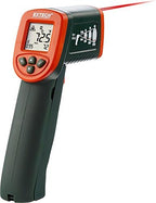 Extech IR267 Mini Infrared Thermometer with Type-K Input - Dual Laser Targeting, -58 to 1112°F Range, Adjustable Emissivity, Backlit LCD, Min/Max/Hold