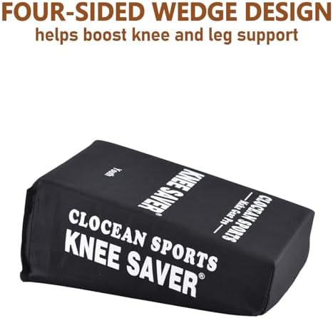 Soft Cushioned Catcher Knee Support, Multi Sided Design Catcher Knee Pads, Baseball Softball Catcher Sitting Pad Behind the Knee, Catcher's Gear Knee Wedge to Relieve Stress for Youth Kid