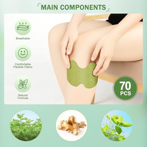 70PCS Knee Patches, Hot Patches for Back, Neck, Shoulder (70 Count)