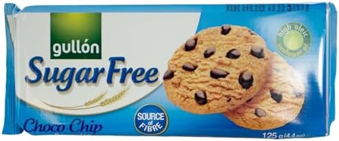 Gullòn | Sugar Free Choco Chip Biscuits | 4 x 125g | Pack of 4