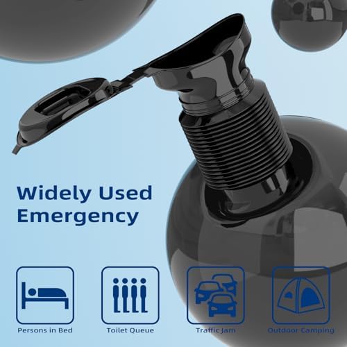 Pee Bottles for Men, Adjustable Emergency Urinal, Car Pee Bottle for Men and Women, 2-Piece Set Portable Toilet for Car, Shrinkable Personal Mobile Toilet,Urine Bottle