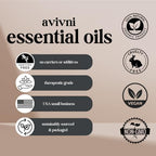 Avivni Melissa Essential Oil Blend - 100% Pure & Natural, Undiluted for Aromatherapy, Hair, Skin, Diffuser (0.33oz - 10ml)