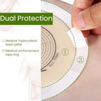 30 PCS Colostomy Bags,One Piece Ostomy Drainable Pouches with Closure for Ileostomy Stoma Care, 15mm-60mm Cut to Fit