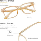 Vintage Square Progressive Multifocal Presbyopic Glasses, Photochromic Gray Sunglasses for Men Women Readers (Champagne,+0.00/+1.25 Magnification)