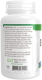 NOW Foods, Broccoli Seeds For Sprouting, Non-GMO Project Verified, 4 Ounces