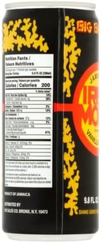 Big Bamboo Jamaican Irish Moss Vanilla Drink, 9.8 fl oz (4 Pack) | Traditional Caribbean Energy & Nutritional Beverage | Made with Sea Moss, Milk & Spices | Authentic Jamaican Drink